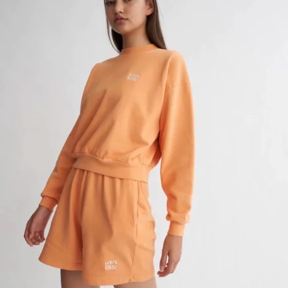 Livincool Graphic Sweatshirt in Orange Julius - Picture 1 of 5